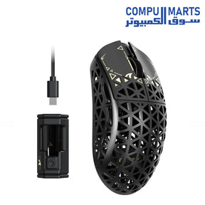 R5 R5 Ultra Gaming Mouse – 42000 DPI – Ultra-Light 39g – Wireless/Wired – PAW3950MAX Sensor