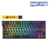 ATTACK SHARK R82 HE Rapid Trigger Keyboard magnetic switch USB-C wired 80 keys with 8000Hz polling rate and 256KHz scan rate available in Egypt