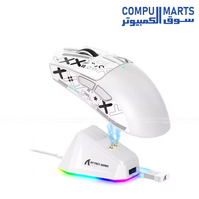 Attack Shark X11 lightweight mouse with 1000Hz polling rate and multi device compatibility for gaming mouse Egypt