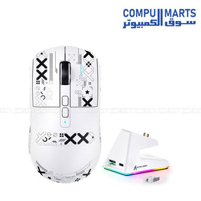 Attack Shark X6 tri mode wireless mouse with Bluetooth 5.2 USB-C and programmable buttons in Egypt