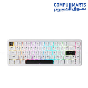 ATTACK SHARK X65 HE Magnetic Switch Rapid Trigger Keyboard with 0.01mm Rapid Trigger Accuracy, up to 8000Hz Polling Rate, and PBT Keycaps available in Egypt