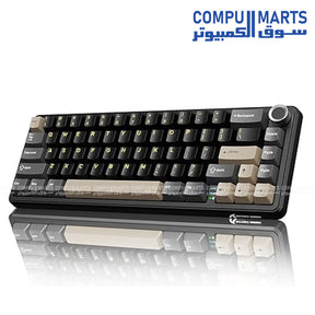 Discover the Cheese White ATTACK SHARK X66 mechanical keyboard with RGB support, volume roller, two-stage bracket, and hot swappable functionality at Compumarts