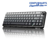 ATTACK SHARK X66 66-key gaming keyboard with USB-C, BT5.0 and 2.4G connectivity, gasket mount design, and OEM Profile PBT keycaps for gaming keyboard Egypt searches