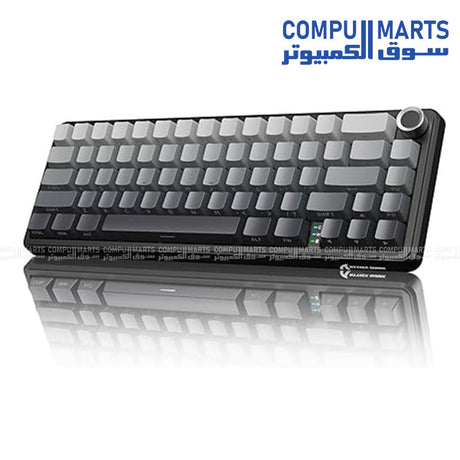 ATTACK SHARK X66 66-key gaming keyboard with USB-C, BT5.0 and 2.4G connectivity, gasket mount design, and OEM Profile PBT keycaps for gaming keyboard Egypt searches