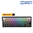ATTACK SHARK X68PRO HE Wireless Rapid Trigger Keyboard with magnetic switch technology, 66 keys, USB-C wired, 2.4GHz wireless and Bluetooth connectivity, 0.01mm RT accuracy and wired 8000Hz polling rate