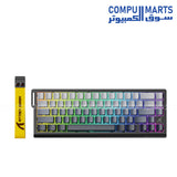 ATTACK SHARK X68 HE Rapid Trigger Keyboard with magnetic switch technology, 0.01mm rapid trigger accuracy, 8000Hz polling rate, adjustable actuation points, and RGB backlight available in Egypt