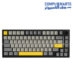 ATTACK SHARK X820Ultra mechanical keyboard with 75% ANSI layout, Bluetooth 5.0, 2.4G wireless, USB-C wired, and TFT display in Egypt