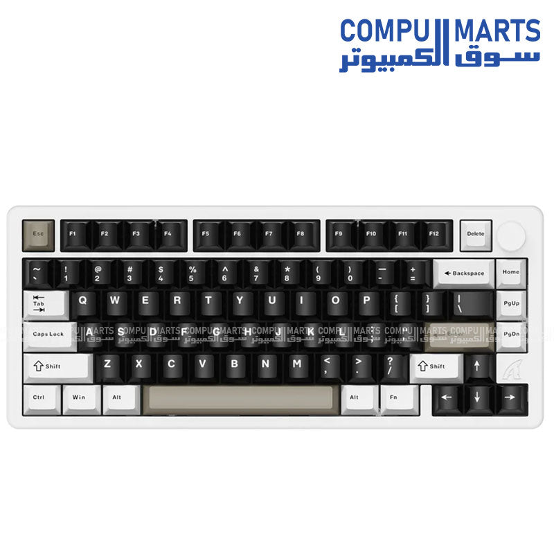 ATTACK SHARK X86 Full Aluminum Wireless Mechanical Keyboard 82 Keys RGB Hot Swappable Matcha Switch Tri-Mode CNC Aluminum