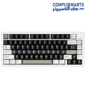 ATTACK SHARK X86 Full Aluminum wireless mechanical keyboard with CNC aluminum chassis and RGB lighting