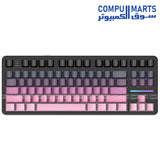 ATTACK SHARK X87 wireless mechanical keyboard with 87-key ANSI layout and RGB backlighting