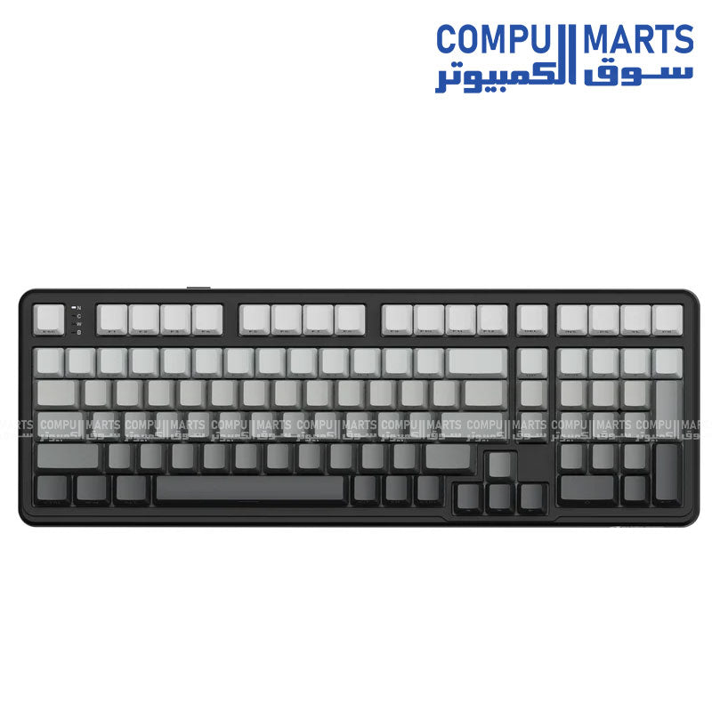 X98 102 keys keyboard 2.4G Wireless Bluetooth 5.0 USB-C Wired PBT Keycaps RGB Backlight available in Egypt through Compumarts