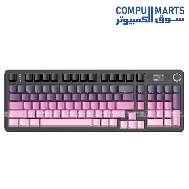 Featuring PBT double-shot keycaps and Linear Blueberry Switches, this keyboard supports PC, Mac, smartphone, and tablet connectivity for gaming keyboard Egypt searches