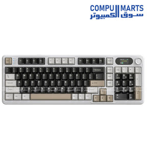 ATTACK SHARK X98PRO keyboard with hot swappable support for 3 pin and 5 pin switches, RGB backlight, and rechargeable 4000mAh lithium battery