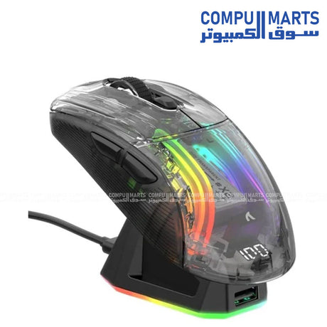 Attack Shark X2PRO RGB Wireless Gaming Mouse – PAW3212 Sensor – 4000 DPI – Silent Click
