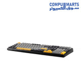 Mechanical keyboard with south facing RGB and gasket mount structure AULA F108