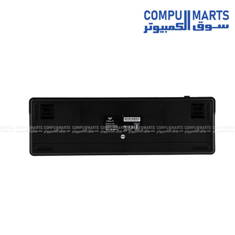  Mechanical keyboard AULA F108 108 Keys full configuration featuring Linear Switch Type switches factory pre-lubed key mechanism gasket mount internal structure and ABS plastic housing combined with 4000mAh rechargeable battery multi-mode connectivity options and high-speed polling rate support delivering stable typing input structured key response and consistent performance across wired and wireless environments available in Egypt through Compumarts