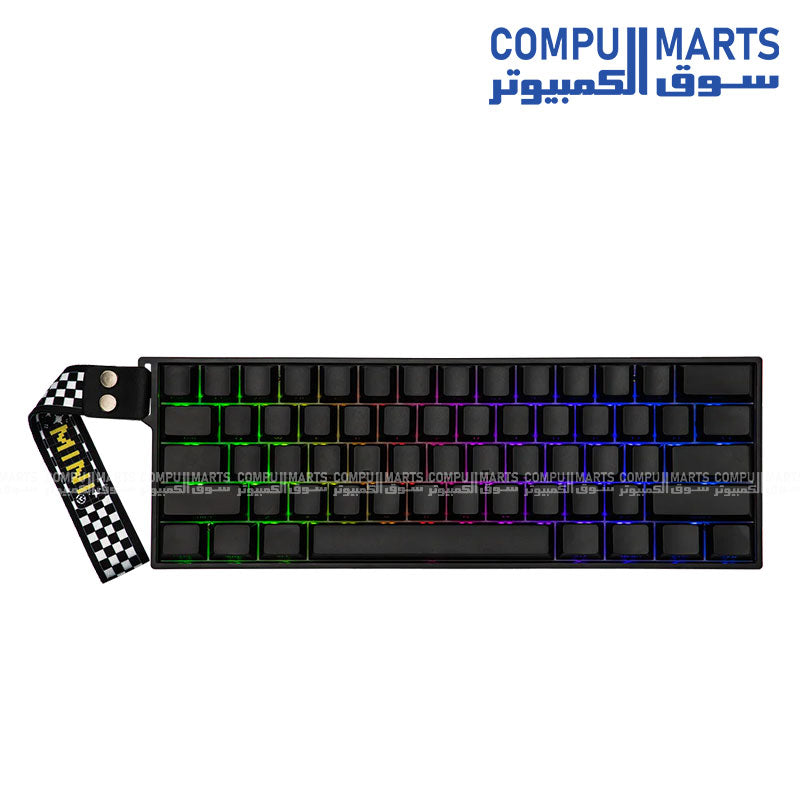 Compact AULA MINI60 HE Pro 61 keys keyboard with 60 percent layout and 128KHz scanning rate available in Egypt