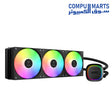 GAMDIAS AURA GL360 V2 360mm AIO cooler with stunning triple ARGB fans for custom builds