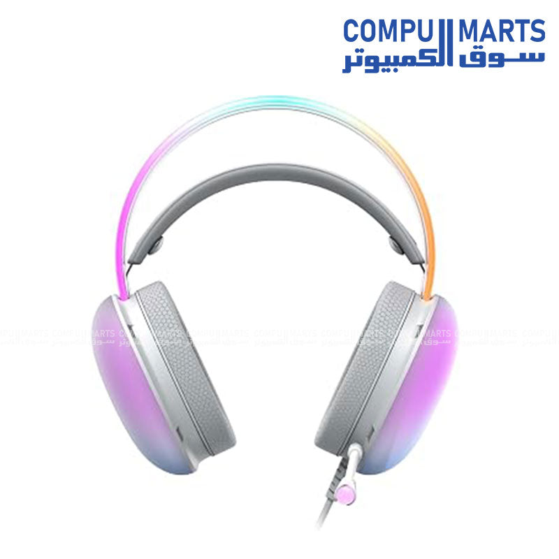 Havit H2037D GAME NOTE gaming headphones RGB wired 3.5mm White