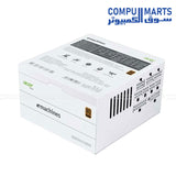 Acer AC-750 750W PSU with Black/White Flat Modular Cables