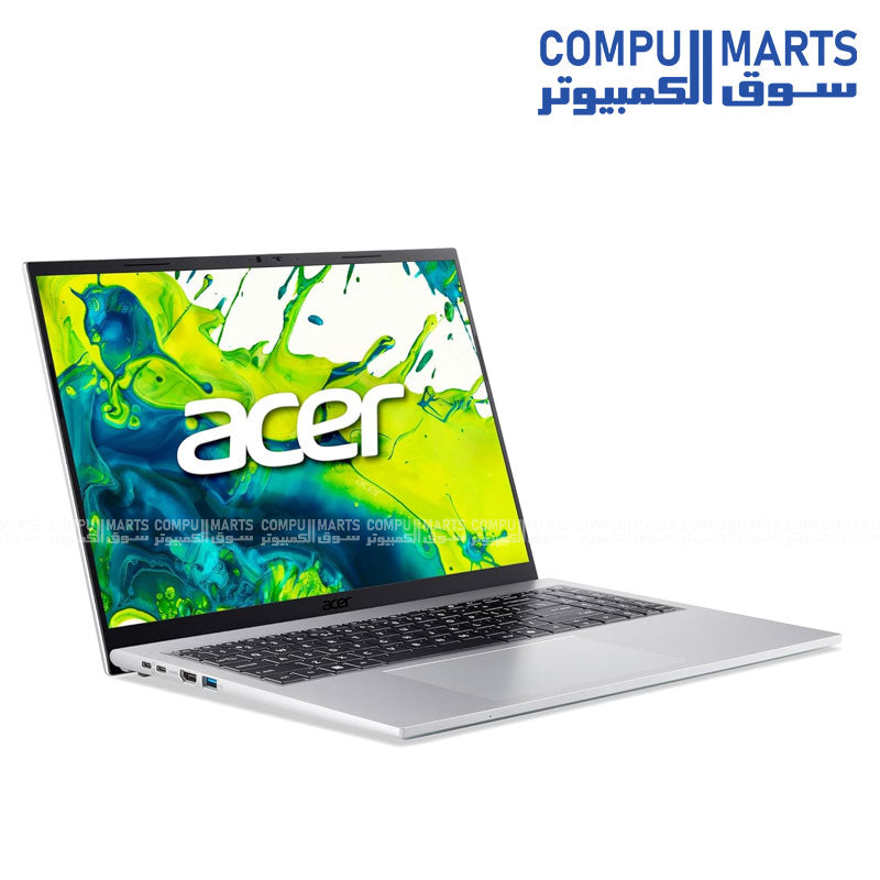 Acer Aspire Go 16 AG16-71P-77WK laptop with Intel Core 7 150U and 16 inch WUXGA IPS display silver