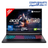 Acer Nitro V 16S ANV16S-71 gaming laptop Core 5 RTX 5050 16 inch 180Hz display Obsidian Black