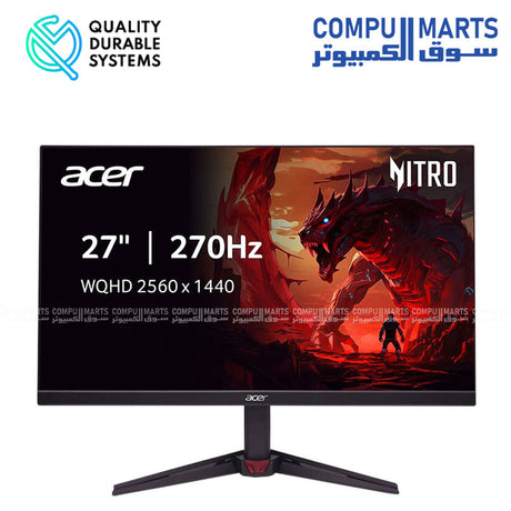 Acer Nitro VG270U Z1 27 inch QHD 270Hz Fast IPS Gaming Monitor FreeSync G-SYNC Compatible