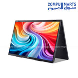 Acer PD243Y E portable monitor side connectivity ports and VESA mounting options