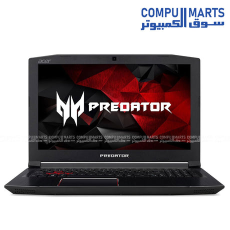 USED Acer Predator Helios 300 Gaming Laptop – i7-7700HQ – 16GB RAM – 256GB SSD + 500GB HDD – GTX 1060 6GB – 15.6" FHD – Windows 10 Pro – 3 Months Warranty