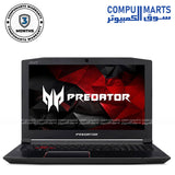 USED Acer Predator Helios 300 Gaming Laptop – i7-7700HQ – 16GB RAM – 256GB SSD + 500GB HDD – GTX 1060 6GB – 15.6" FHD – Windows 10 Pro – 3 Months Warranty