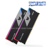 Acer Predator Vesta II RGB DDR5 16GB (16GBx1) 6000MHz CL36 PC5-48000 Memory