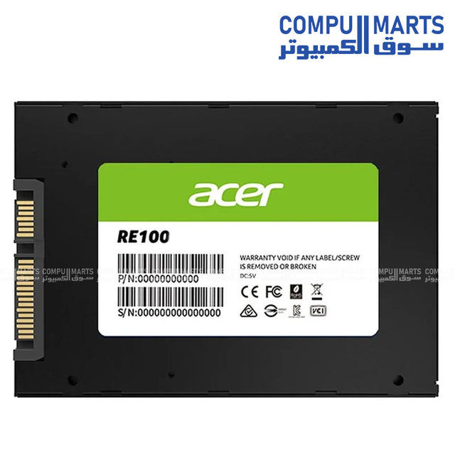 Acer RE100 – Internal SSD – Acer – 256GB 2.5 Inch SATA Solid State Drive