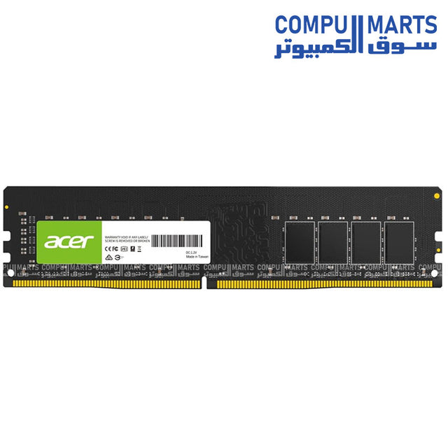 Acer UD100 16GB DDR4 3200MHz Desktop RAM CL22 – Egypt