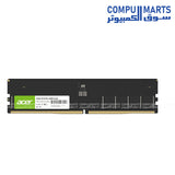 Acer UD200 16GB DDR5 4800MHz CL40 1Rx8 UDIMM desktop memory