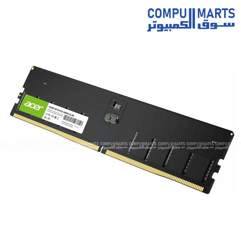 Acer UD200 16GB DDR5 4800MHz CL40 1Rx8 UDIMM desktop memory