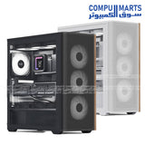 AeroCool D501A – Mid Tower Gaming Case – AeroCool – Wood-accented mesh front, ARGB lighting, 360mm radiator support