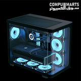 AeroCool P500C Black Mid-Tower PC Case with 750W 80 PLUS Bronze PSU, 4 ARGB Fans, 450mm GPU Clearance