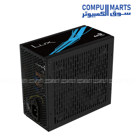 Aerocool LUX 750W – Power Supply Unit – Bronze Certified – Silent Fan – Flat Cables