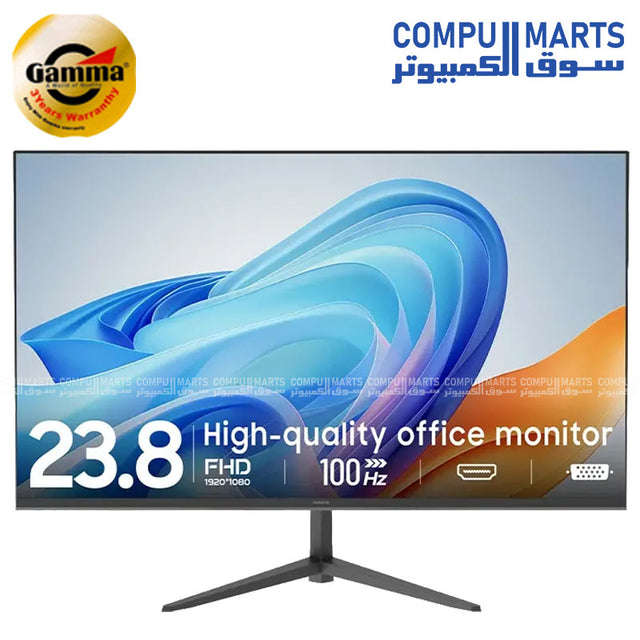 AIWA MF2403-V 24″ IPS 24-inch LED Monitor with FHD 1080p, 100Hz refresh rate, HDMI & VGA ports, slim flat design. Perfect for work and home – Egypt.