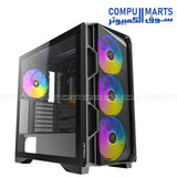 Antec AX1000 Lite ARGB Mid-Tower Case with 4×140mm ARGB Fans + Antec Atom B750 80+ Bronze PSU (5 Years Warranty)