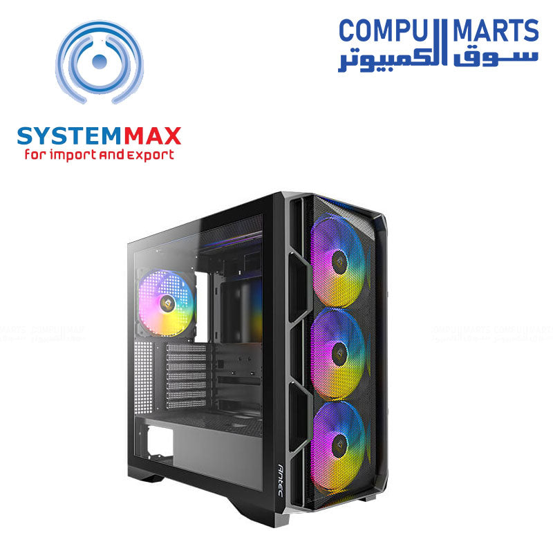 Antec AX1000 Lite ARGB Case + Atom B750 750W PSU – Gaming Case Bundle – Antec – 4x140mm ARGB Fans 80 Plus Bronze PSU