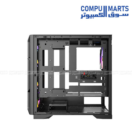 Antec AX1000 Lite gaming case with 4 ARGB fans and high-airflow mid-tower design