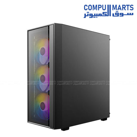 Antec AX65 gaming case with 4 ARGB fans and Atom V450 power supply