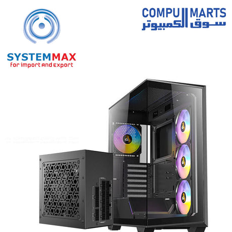 Antec C3 ARGB mid tower case tempered glass RGB fans with 850W 80+ Gold fully modular ATX 3.1 PSU