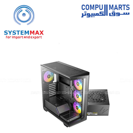 Antec C3 ARGB mid tower case tempered glass RGB fans with 850W 80+ Gold fully modular ATX 3.1 PSU