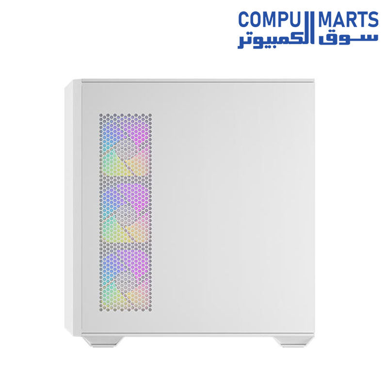 Antec C3 ARGB Mid-Tower ATX PC case with tempered glass side panel, 3 x 120mm ARGB front fans and 1 x 120mm rear fan included, optimized airflow, and liquid cooling support up to 360mm radiator.