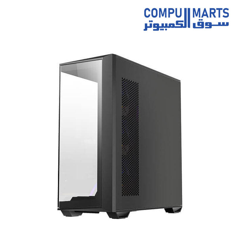 Antec C3 ARGB Mid-Tower ATX PC case with tempered glass side panel, 3 x 120mm ARGB front fans and 1 x 120mm rear fan included, optimized airflow, and liquid cooling support up to 360mm radiator.