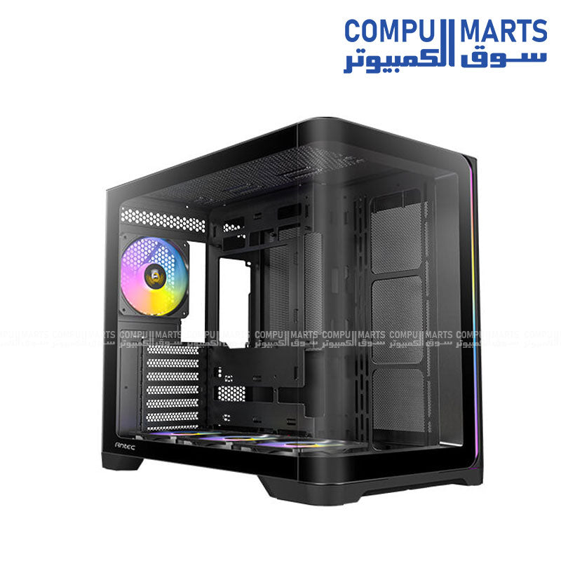 Antec C5 Curved Black gaming PC case with 4 ARGB fans