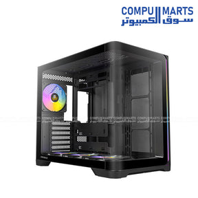 Antec C5 Curved Black gaming PC case with 4 ARGB fans