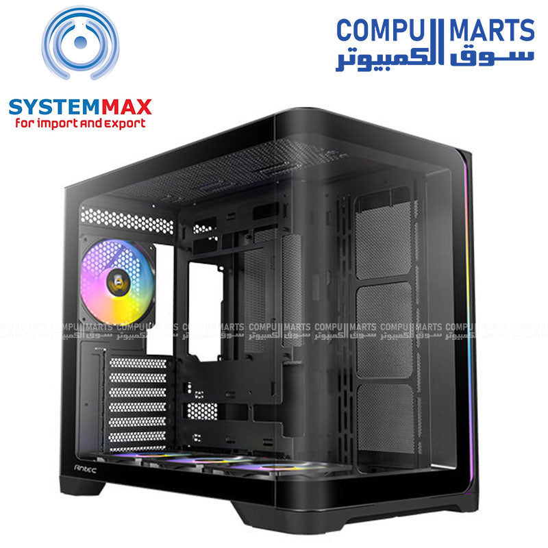 Antec C5 Curved Black gaming PC case with 4 ARGB fans